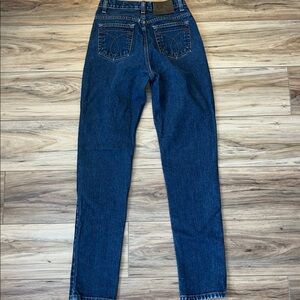 Vintage 90s Calvin Klein High Rise Tapered Straight Jeans Dark Wash 25x31